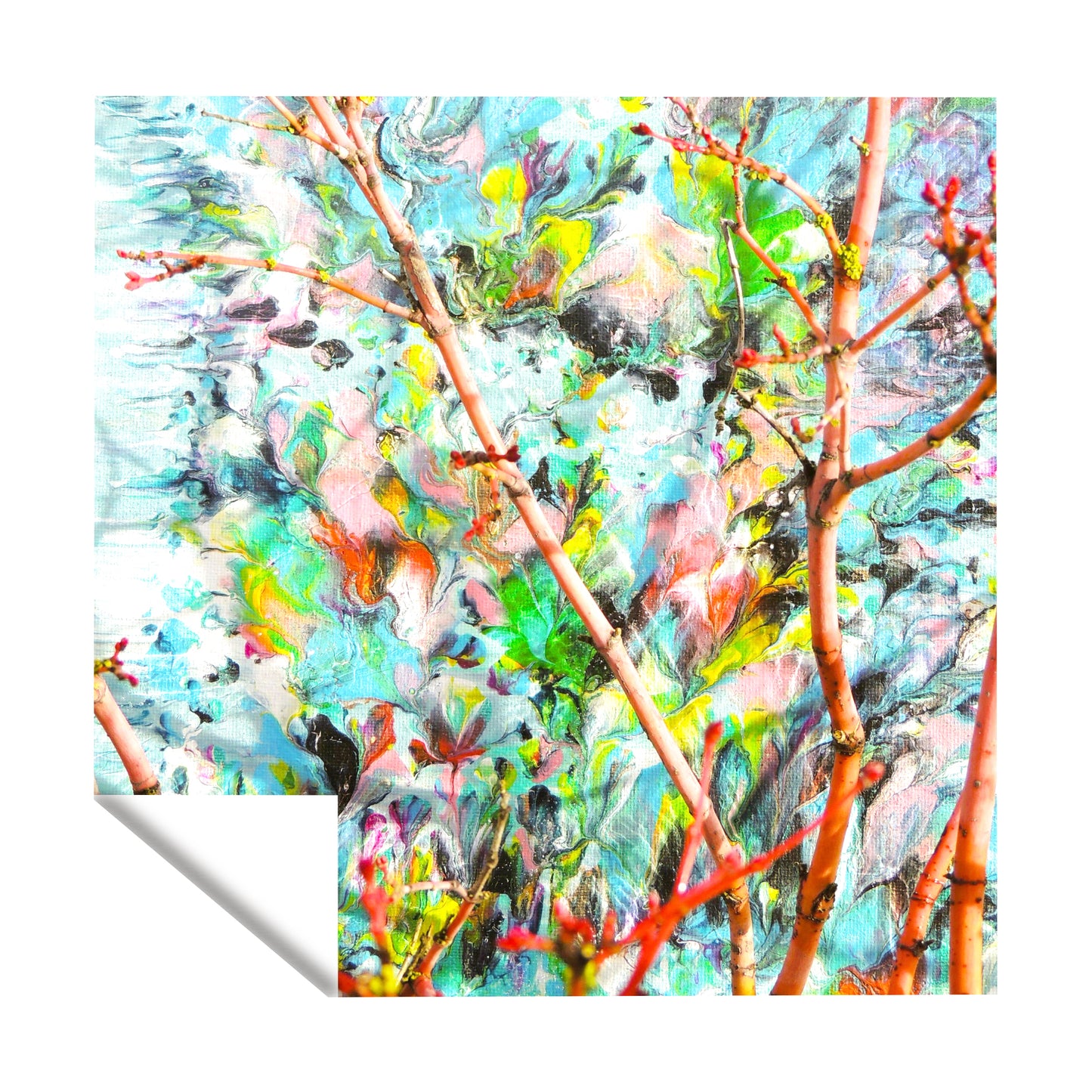 The Silent Bloom Square Tablecloth