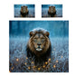 The Snow - Crowned Lion Duvet Cover Set by Nathan Pieterse