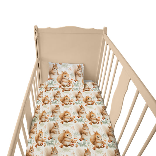 The Squirrel Family Cot Set