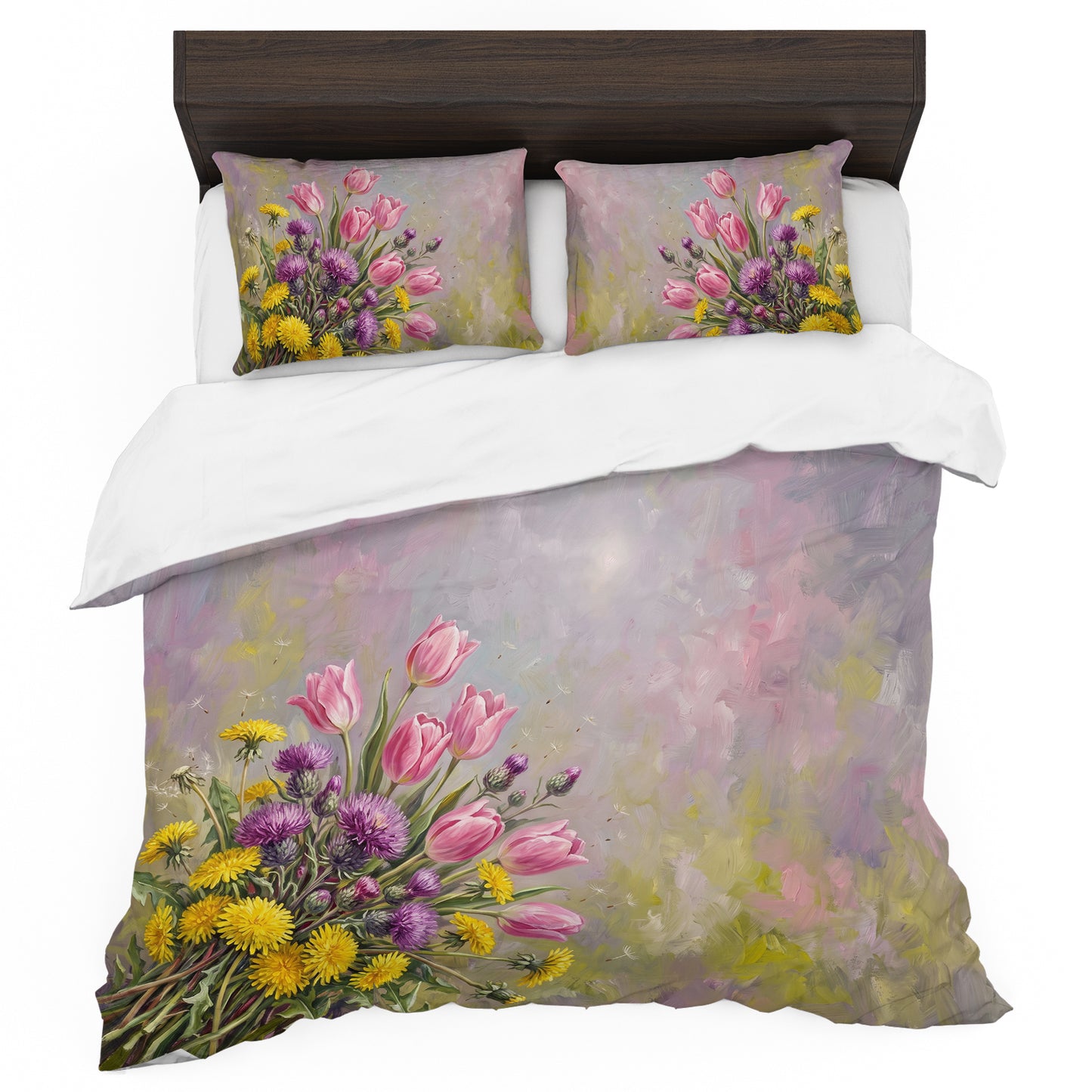 Thistle and Tulip Serenade Duvet Cover Set