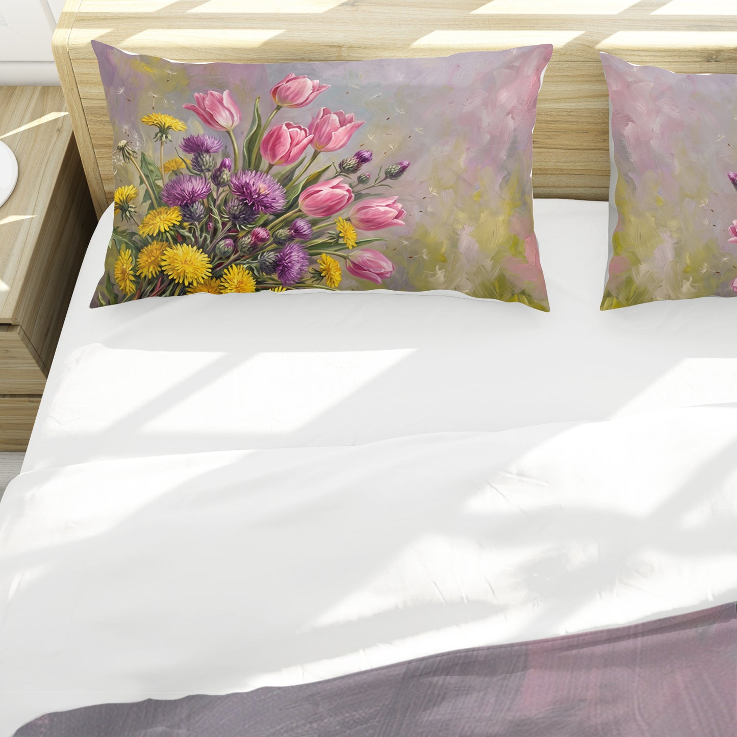 Thistle and Tulip Serenade Duvet Cover Set