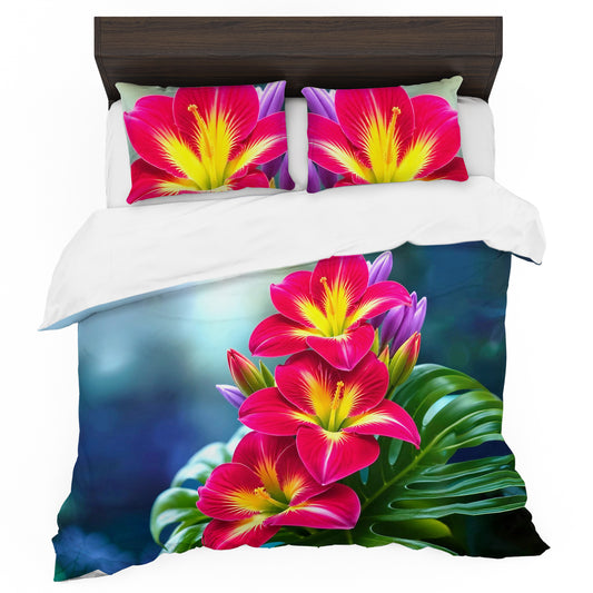 Three Lilllies Duvet Cover Set