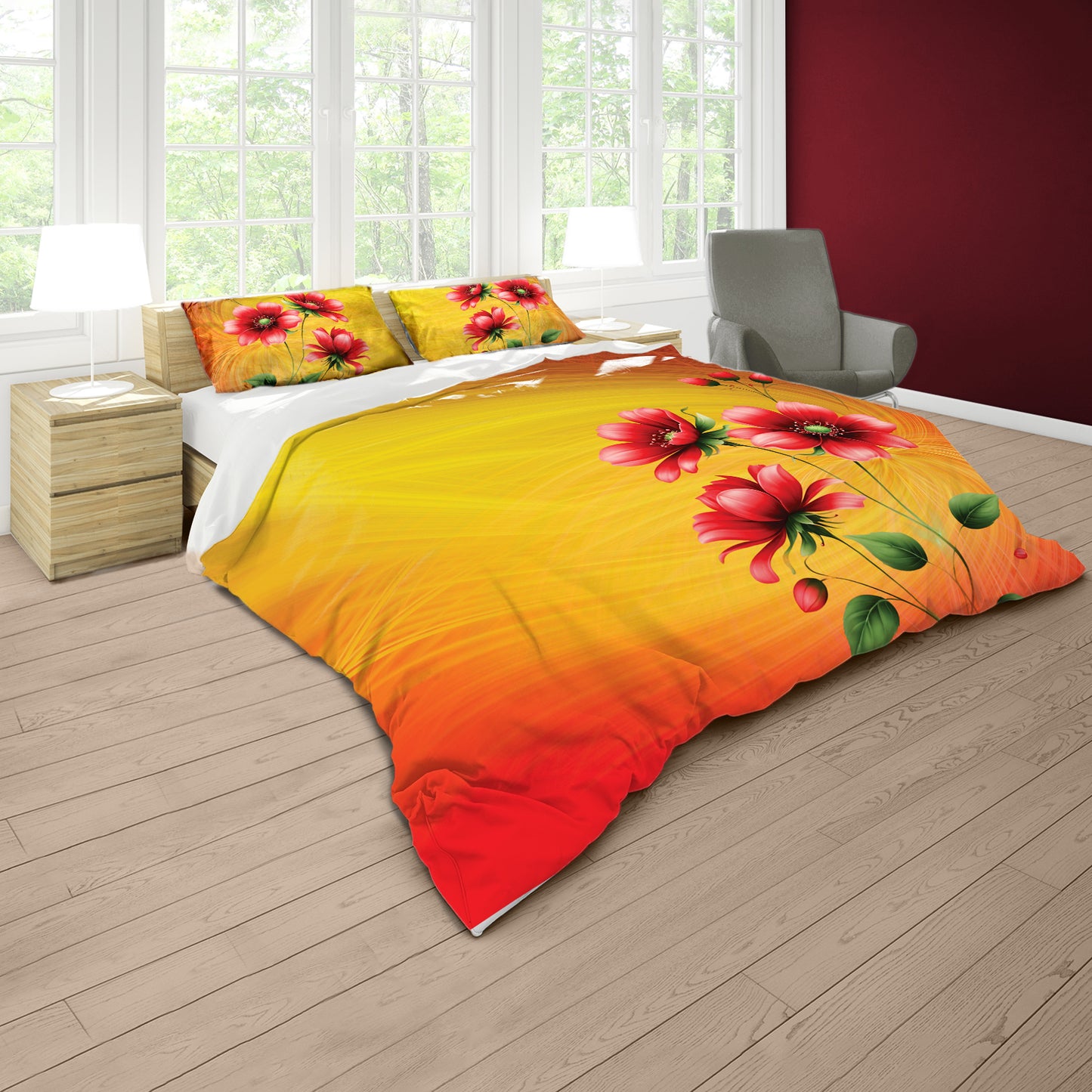 Three is Company Duvet Cover Set