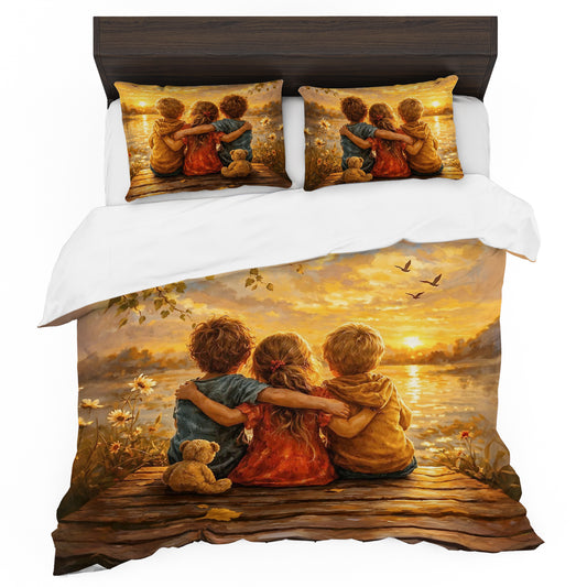 Three kids Duvet Cover Set