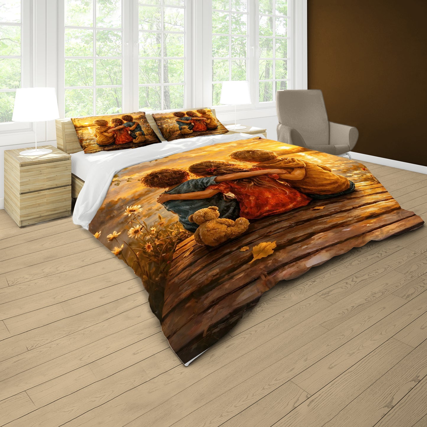Three kids Duvet Cover Set