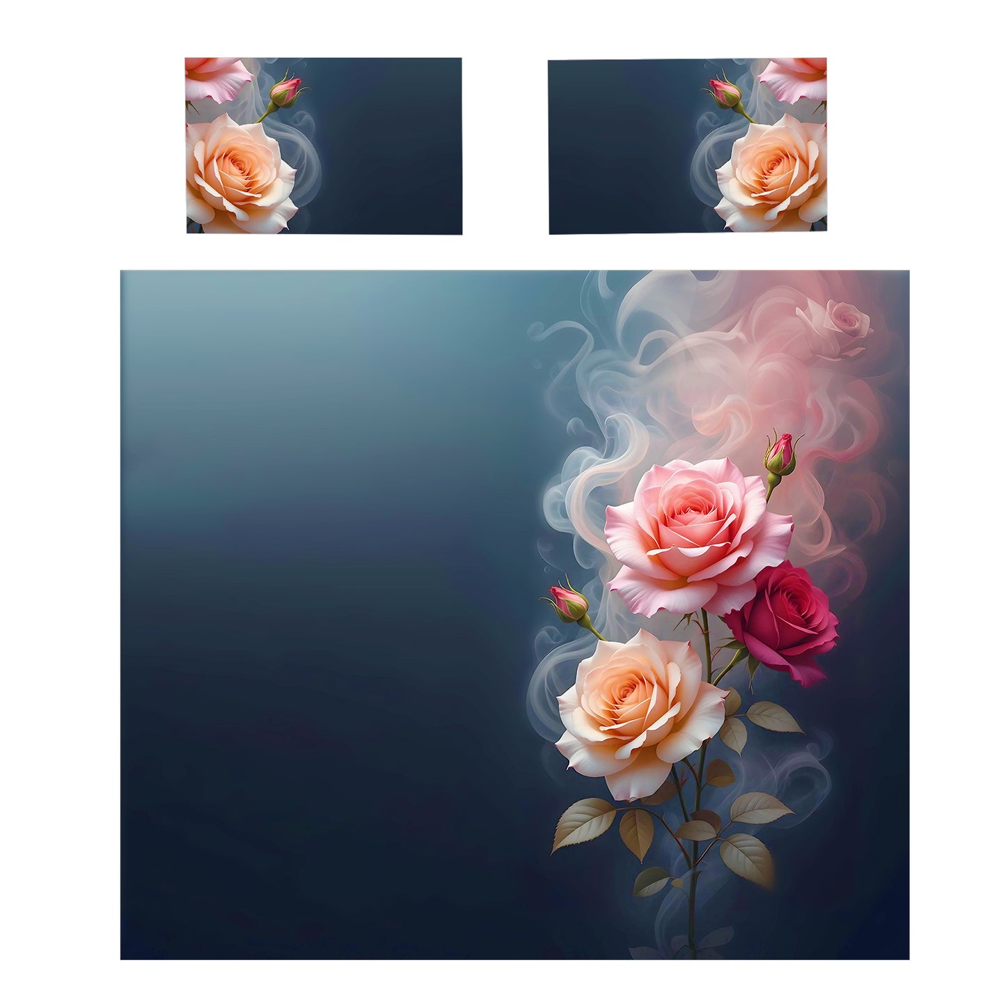 Threesome of Roses Duvet Cover Set