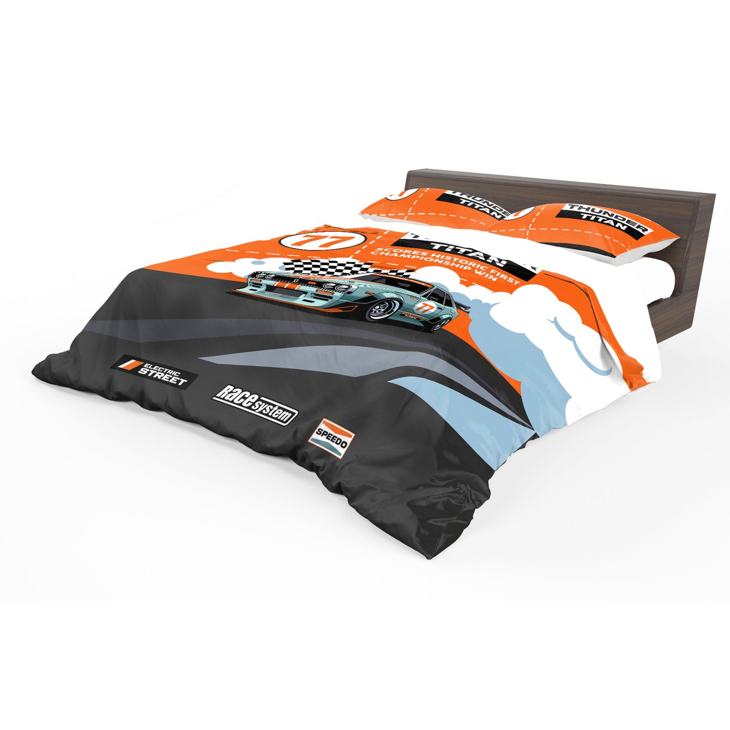 Thunder Titan Racing Duvet Cover Set