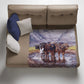 Thunderstruck Light Weight Fleece Blanket by Delene Lambert