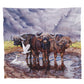 Thunderstruck Light Weight Fleece Blanket by Delene Lambert