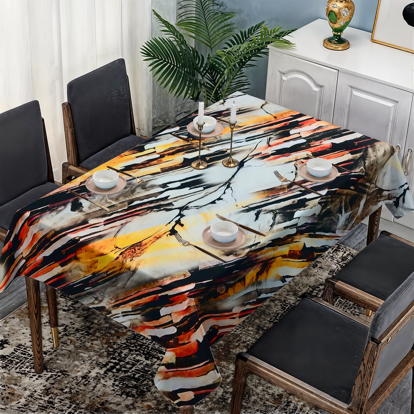 Tidal Rhythm Rectangle Tablecloth