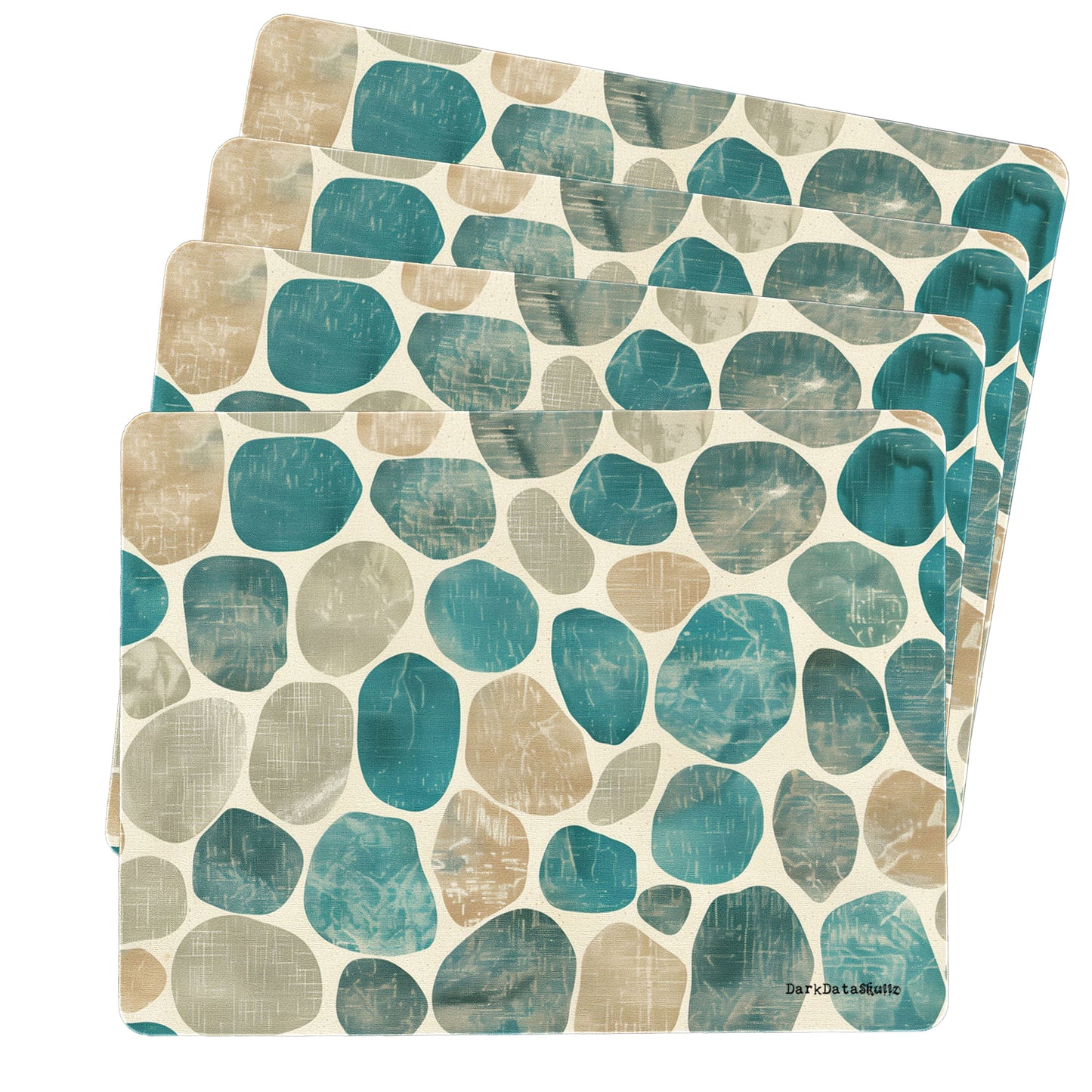 Tidepool Whisper Placemats by Wikus Schalkwyk