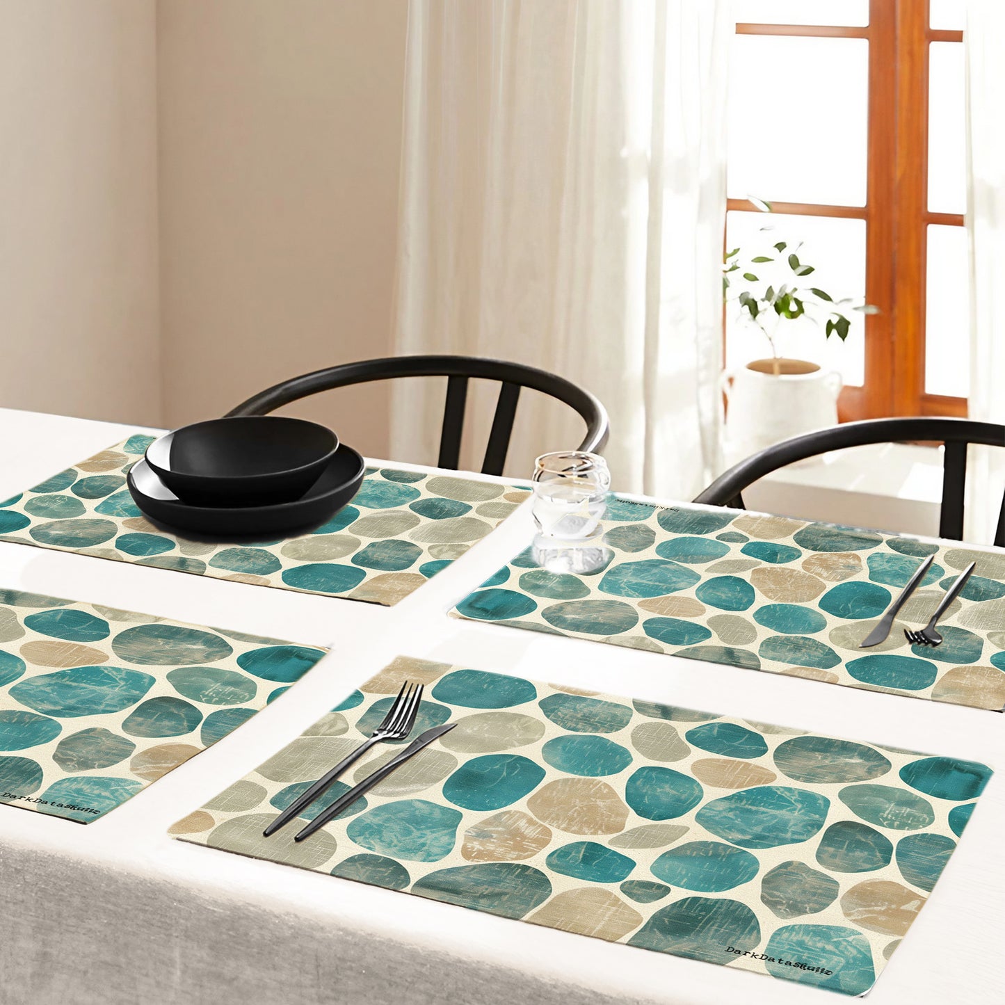 Tidepool Whisper Placemats by Wikus Schalkwyk