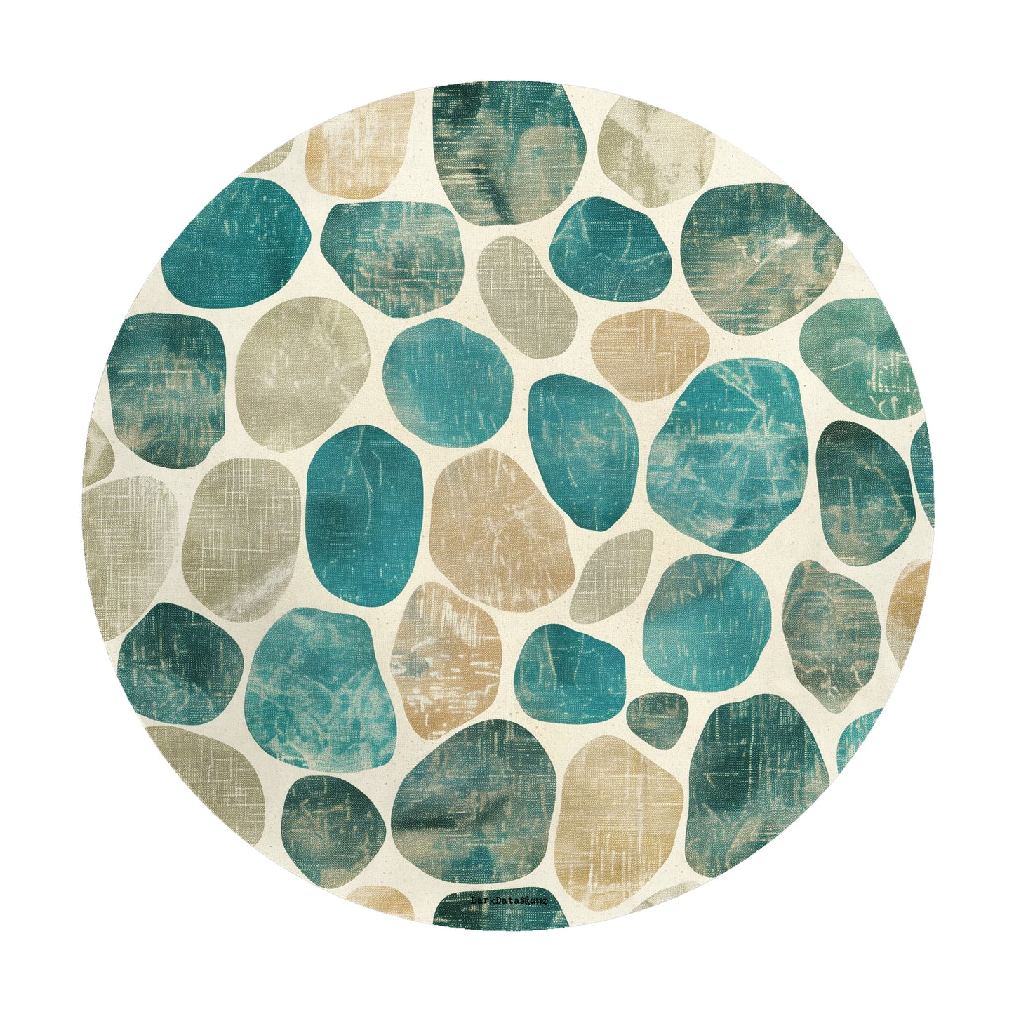 Tidepool Whisper Round Tablecloth by Wikus Schalkwyk