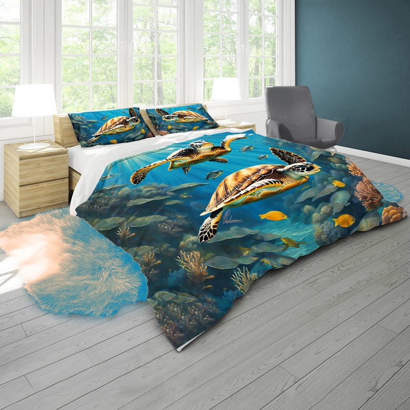Tides Of Tranquility Duvet Cover Set by Nathan Pieterse