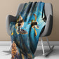 Tides Of Tranquility Light Weight Fleece Blanket by Nathan Pieterse