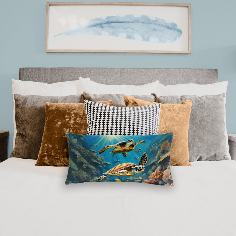 Tides Of Tranquility Oblong Luxury Scatter by Nathan Pieterse