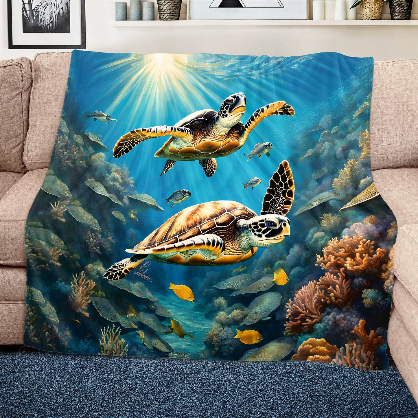 Tides Of Tranquility Light Weight Fleece Blanket by Nathan Pieterse