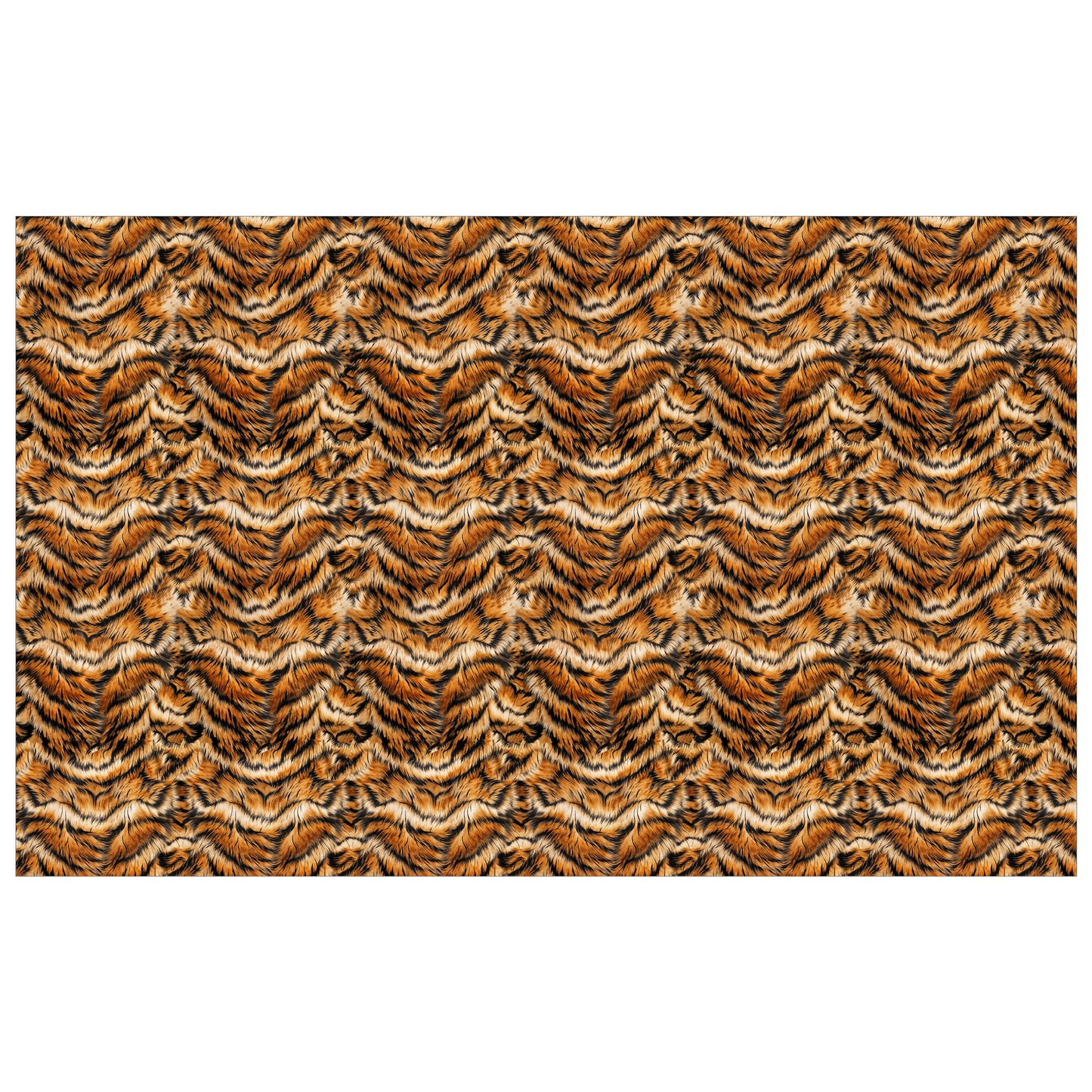 Tiger Fur Rectangle Tablecloth