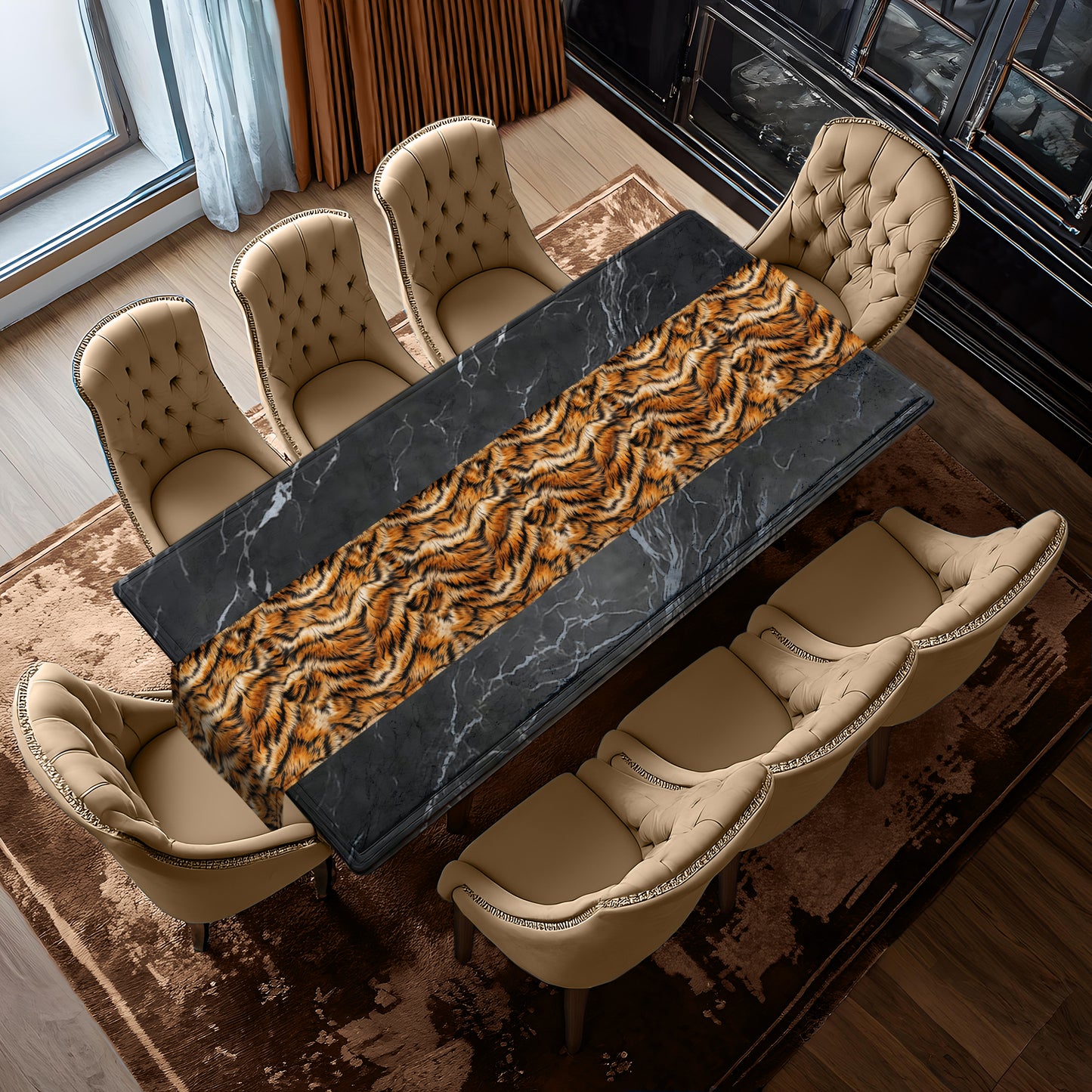 Tiger Fur Table Runner