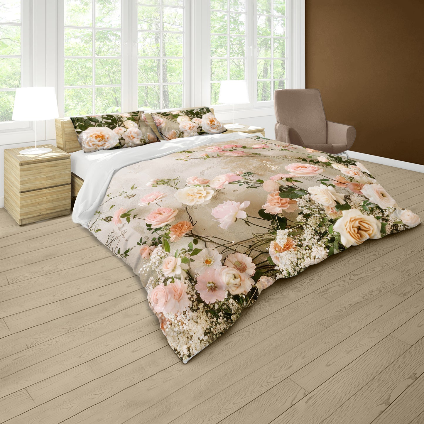 Timeless Rose Reverie Duvet Cover Set