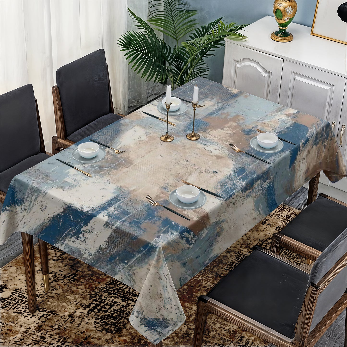 Timeless Serenity Rectangle Tablecloth