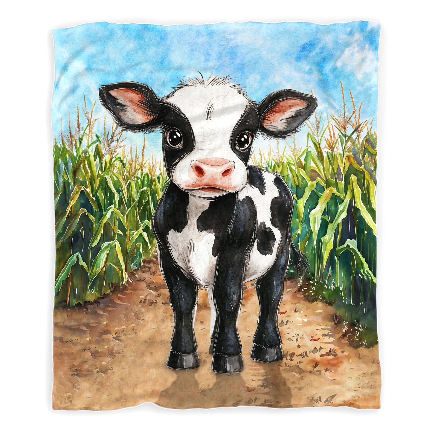 Tiny Moo Baby Fleece Blanket