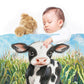 Tiny Moo Baby Fleece Blanket