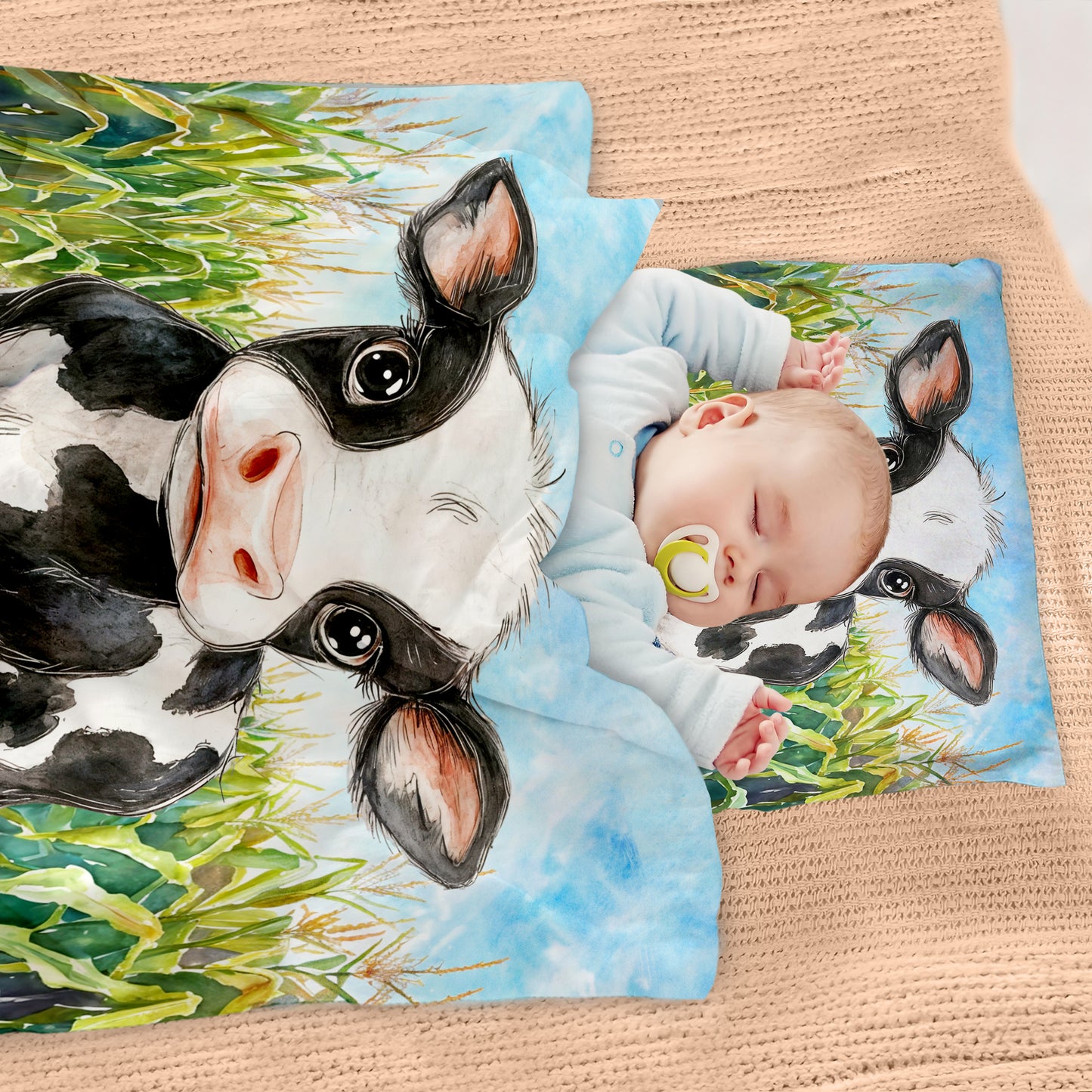 Tiny Moo in the Corn Cot Set