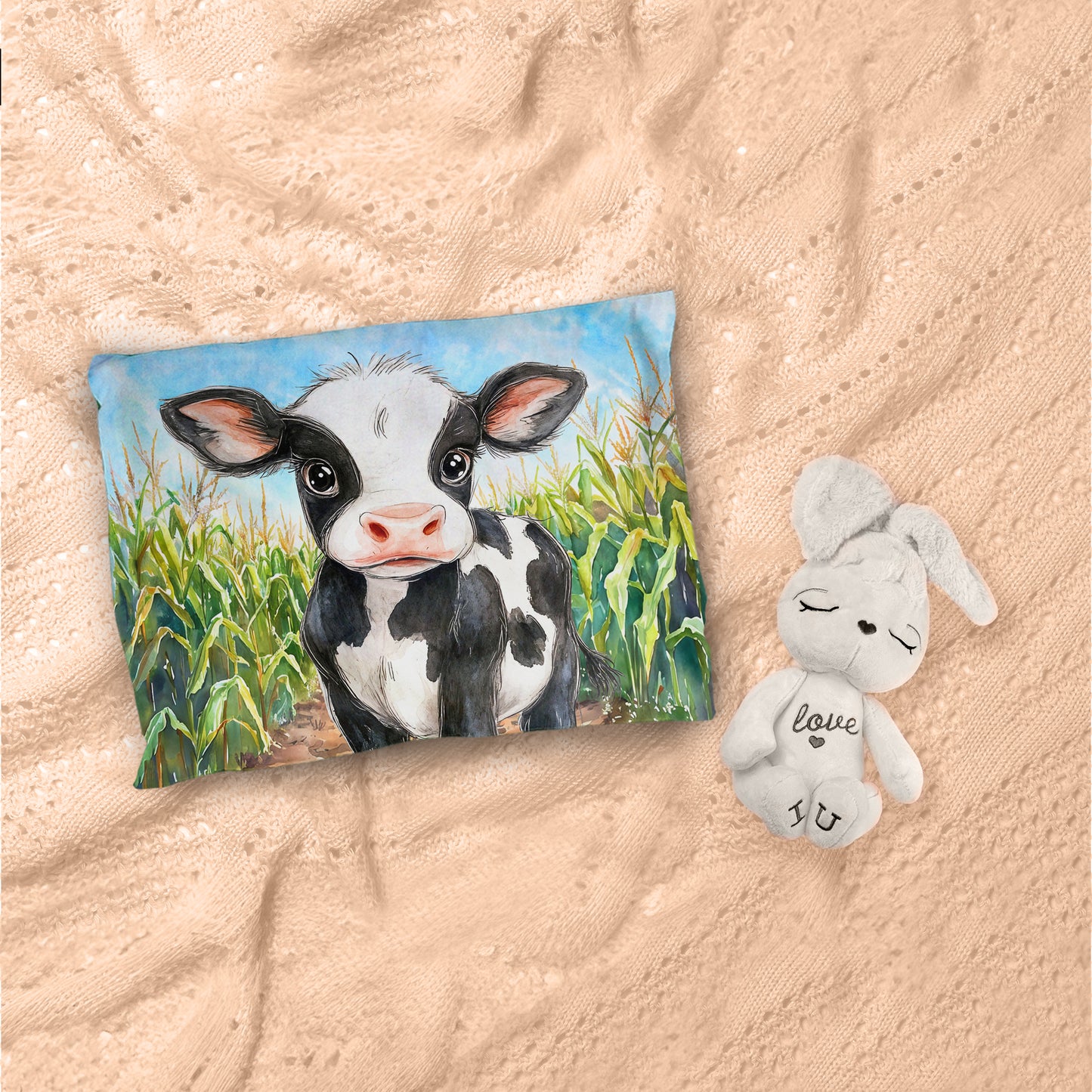 Tiny Moo in the Corn Cot Set