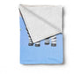 Tiny Sleepy Zebra Baby Fleece Blanket