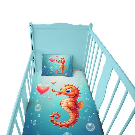 Tiny Tides Seahorse Cot Set