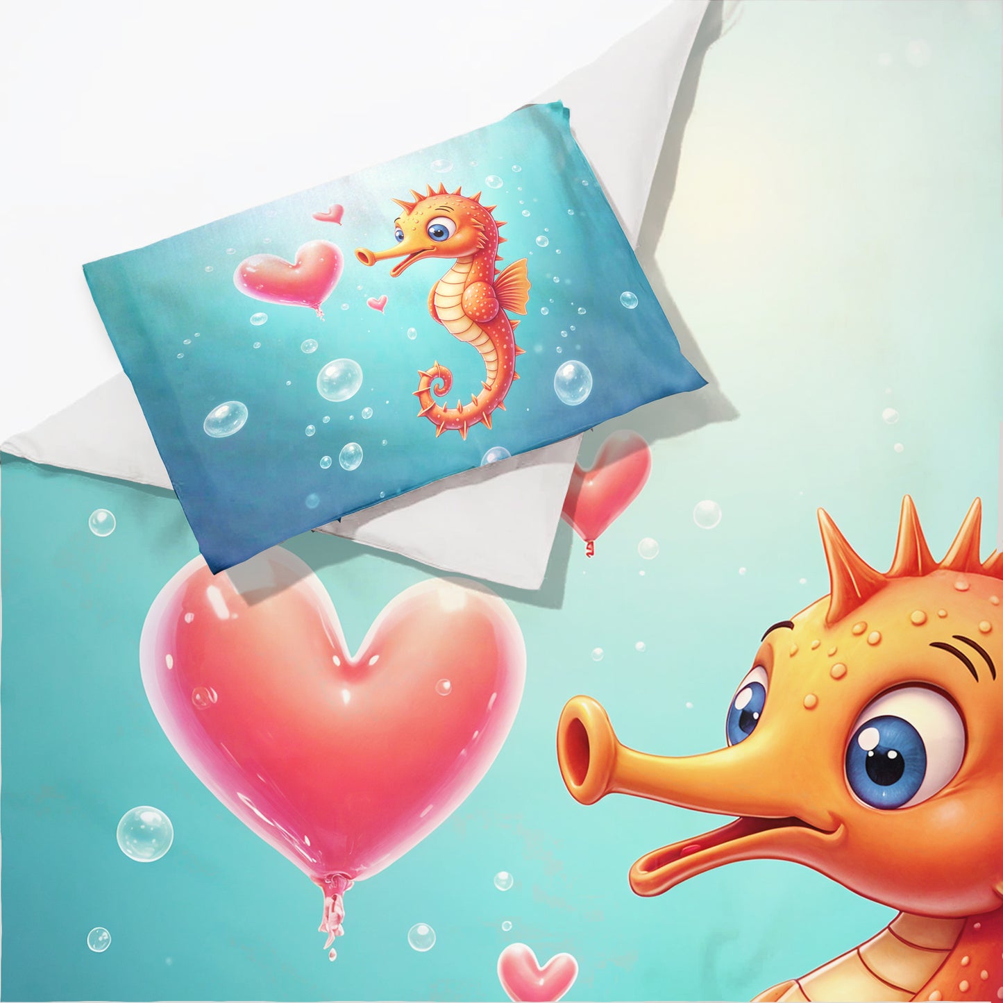 Tiny Tides Seahorse Cot Set