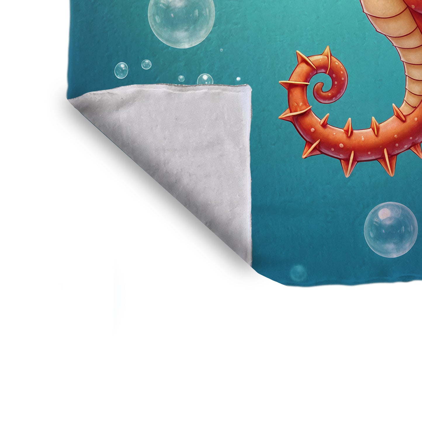 Tiny Tides Seahorse Minky Blanket