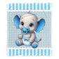 Tiny Trunk Baby Fleece Blanket