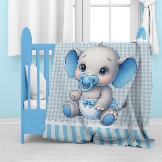 Tiny Trunk Baby Fleece Blanket