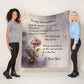 To My Daughter Light Weight Fleece Blanket