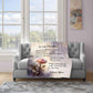 To My Daughter Light Weight Fleece Blanket