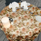 Toffee Cream Round Tablecloth