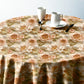Toffee Cream Round Tablecloth