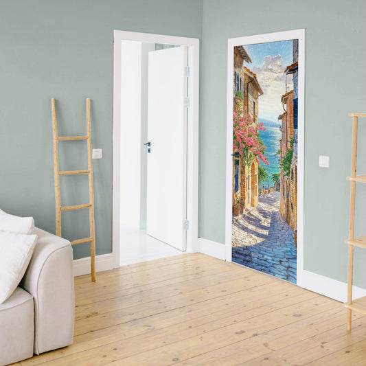 To the Beach Door Decoupage