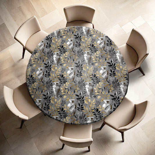 Touch Of Greece Round Tablecloth