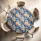 Touch Of Peach Floral Round Tablecloth