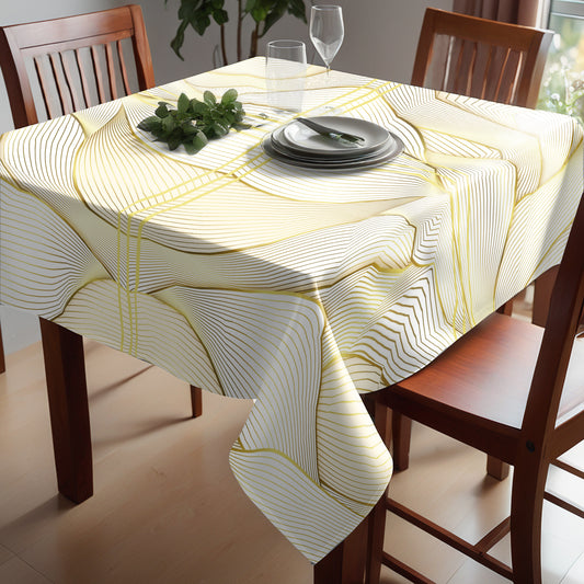 Touch of Gold Square Tablecloth