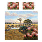 Tractor Trails & Protea Blooms Duvet Cover Set