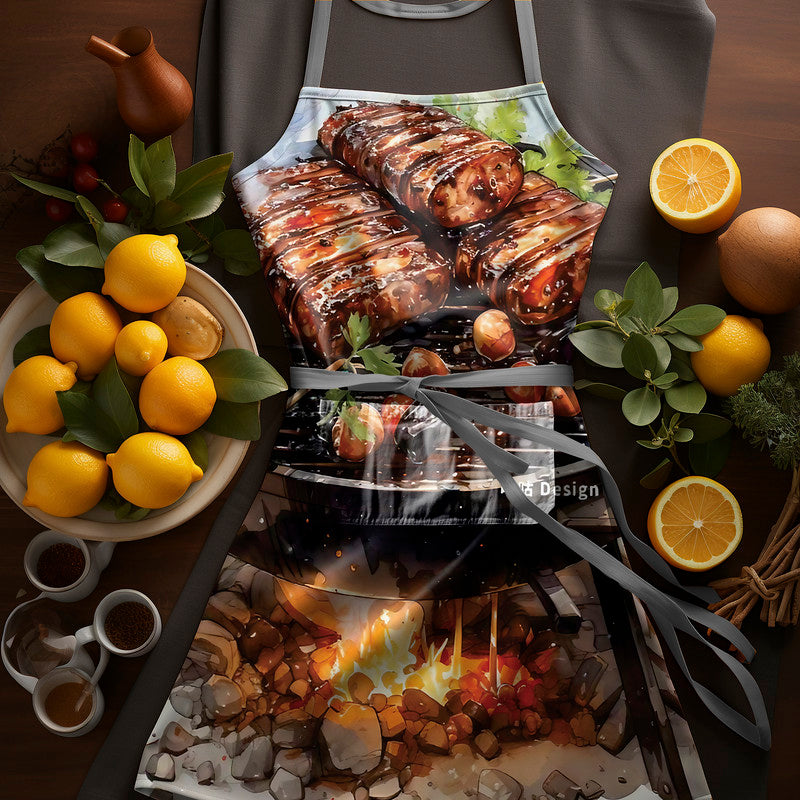 Traditional South African Braai Medium Length Apron