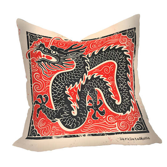Traditional Chinese Dragon Square Luxury Scatter By Wikus Schalkwyk