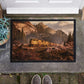 Train In The Woods Door Mat