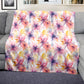 Translucent Flowers Light Weight Fleece Blanket