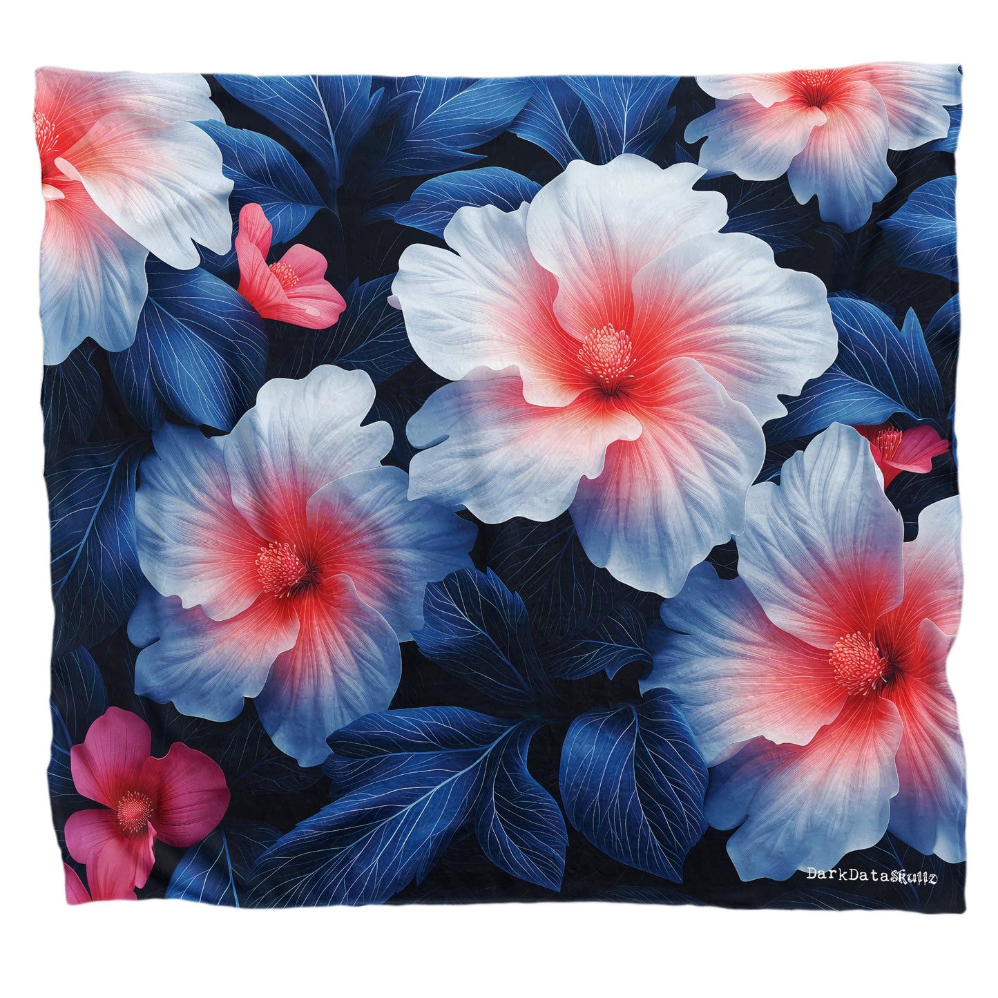 Transparent Florals Light Weight Fleece Blanket by Wikus Schalkwyk