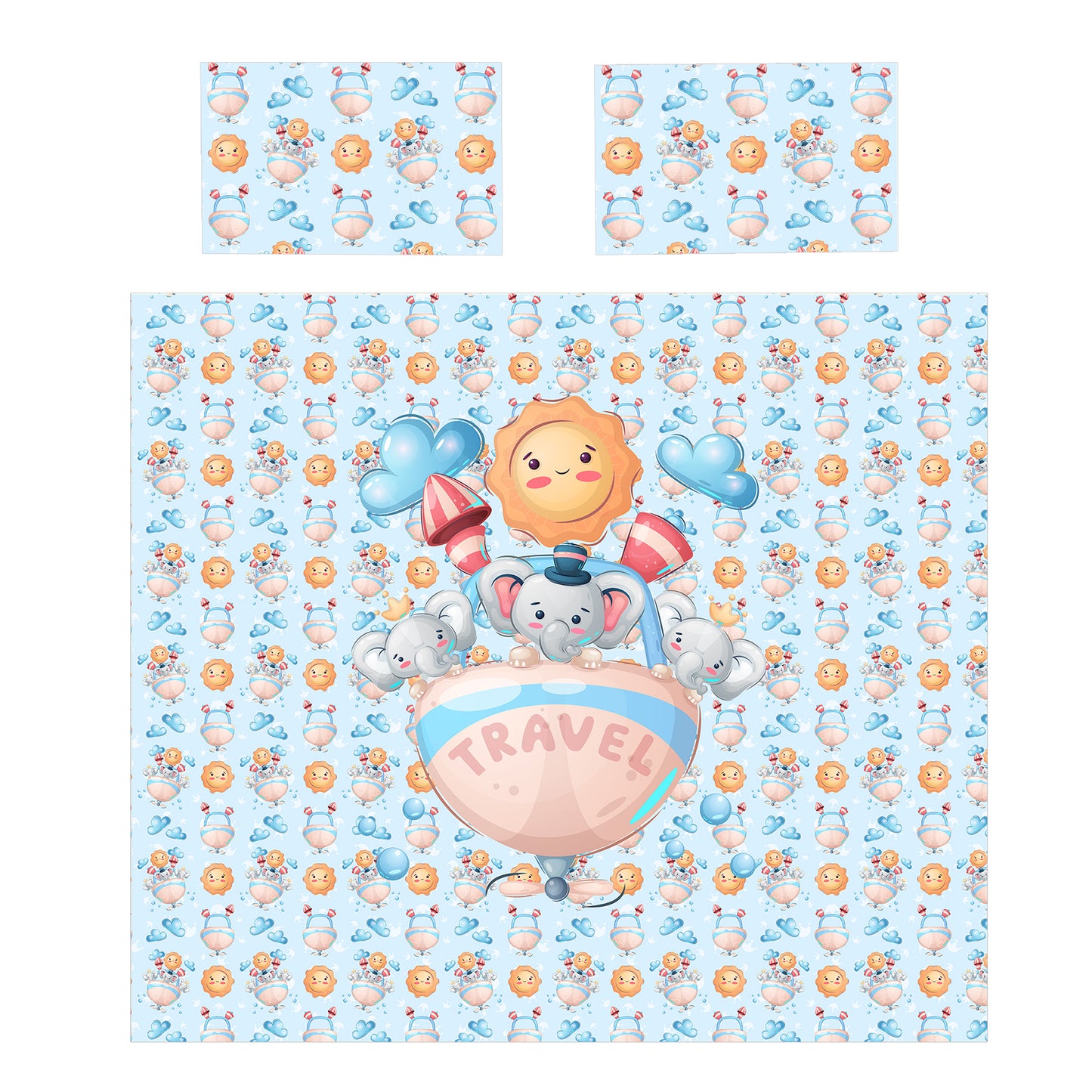 Travel Trunk Express Kids Duvet Cover Set